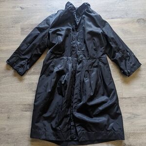 Apostrophe Black Long Jacket or Over Coat Size Medium